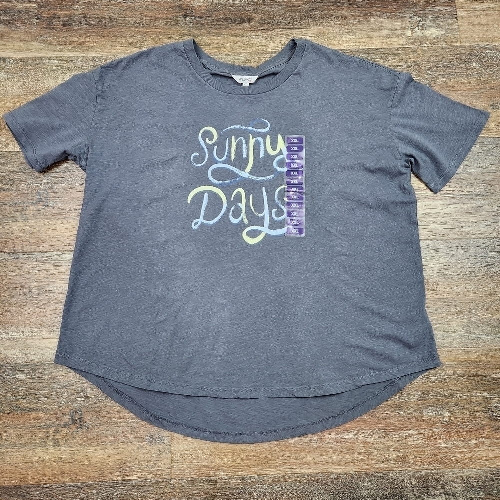 Nwt Wildfox Sunny Days Graphic Tee Size XXL